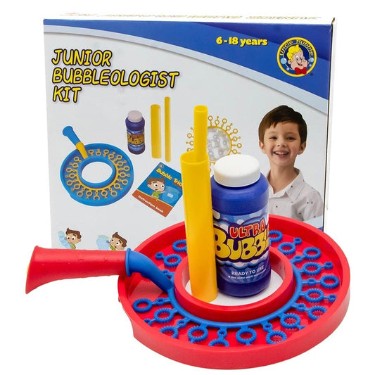 مجموعة فقاعات Uncle Bubble Junior. عصا فقاعات مع محلول فقاعات سعة 236 مل. لعبة فقاعات للأطفال