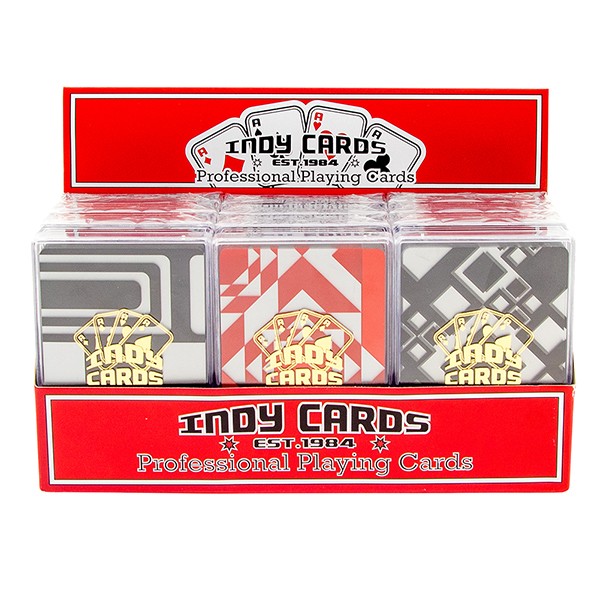 Indy Transparent Plastic Playing Cards (12pc)